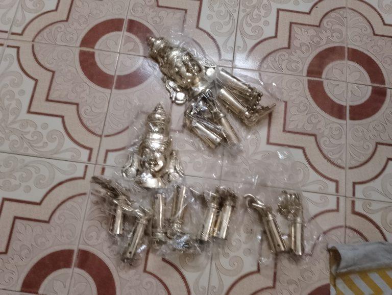 Metal Work - Brass - Hastham Patham Idol Palm Feet Ornaments