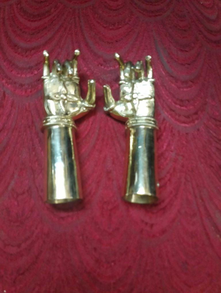 Metal Work - Brass - Hastham Patham Idol Palm Feet Ornaments