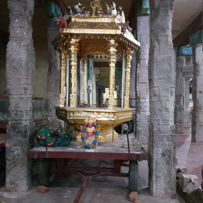 Sheet Work - Temple Ratham - Chariot Sculptured In Bronze Sheet